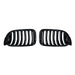 Gloss black double slat kidney grilles set for BMW X3 F25 2011-2017 front bumper replacement