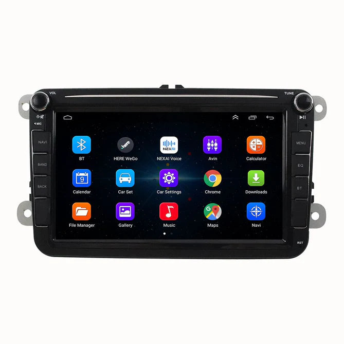 8'' Volkswagen Android indbygget med Apple Carplay og Android Auto