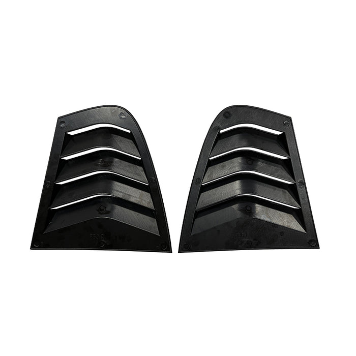 Bagrude black lameller cover pair for BMW F30 2016-2019 with louvered slats