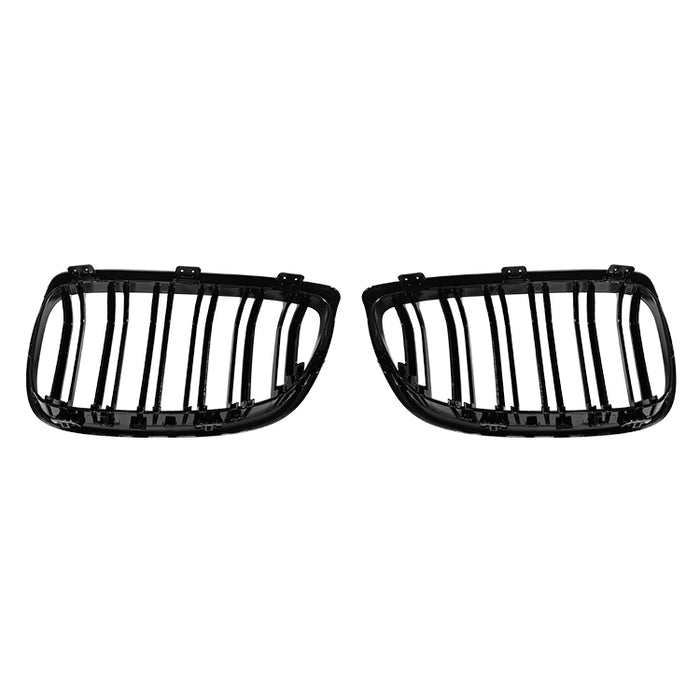 Nyrer Sæt – Front Dobbelt Gitter Grill til BMW E92 Coupé (2006–2009) – Blank Sort