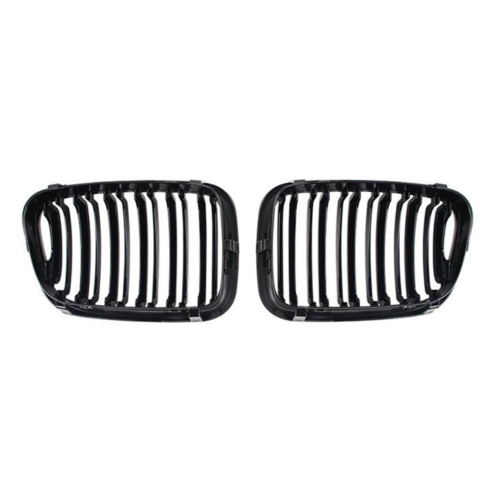 Nyrer Sæt – Front Dobbelt Gitter Grill til BMW E46 2-dørs (1998–2001) – Blank Sort