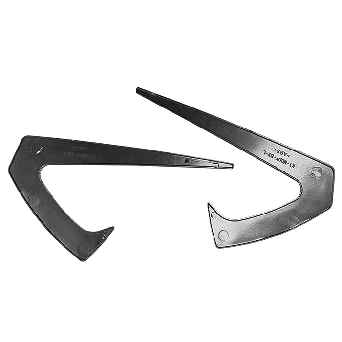 Aero Style Sidekamera-dekoration til Tesla Model Y – Blank Sort