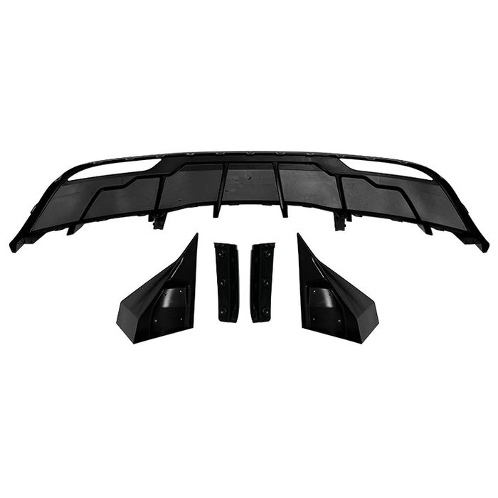 Bagdiffuser med Sidesplitter til Tesla Model 3 (2023+) – Blank Sort