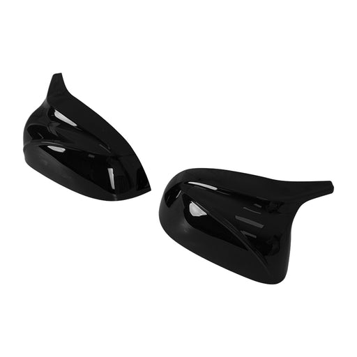 Black glossy side mirror covers for BMW X3 X4 X5 X6 X7 G-chassis