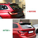 Black bagspoiler trunk spoiler BMW G21 2019-2021 installation before after comparison