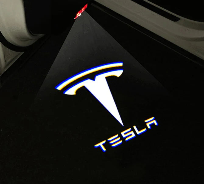 Dørlogo lys til Tesla