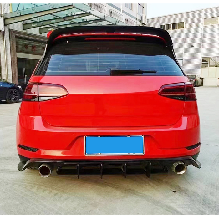 Diffuser til Volkswagen Golf 7.5 blank sort