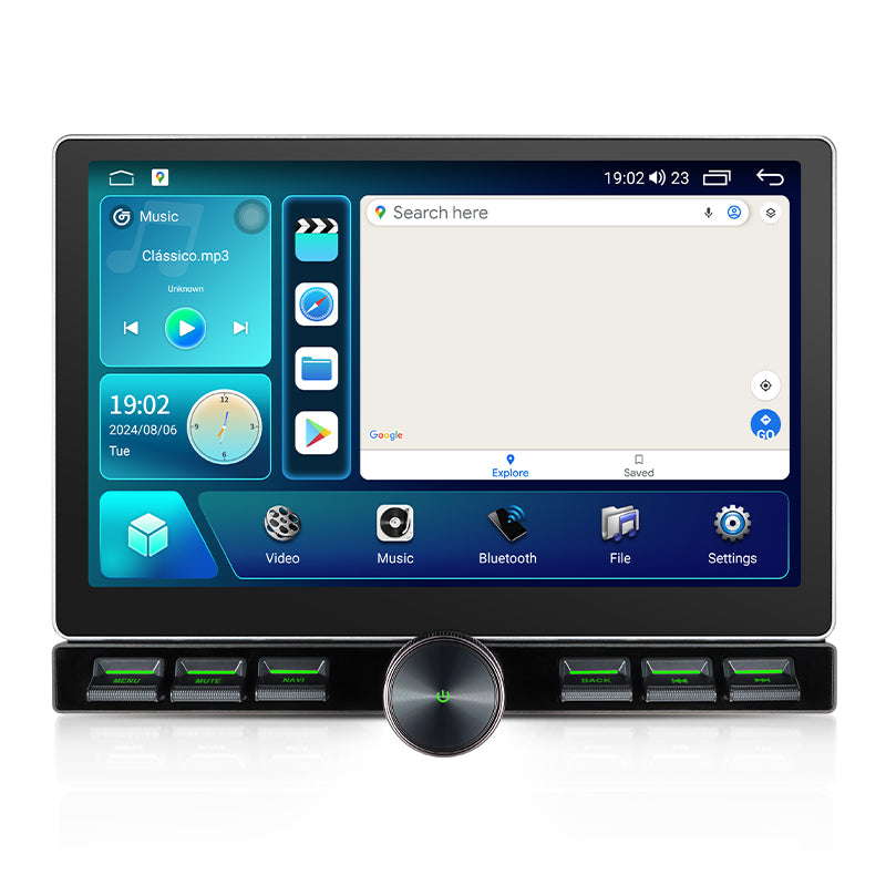 11.6'' 2-DIN Universal Android skærm, med Apple Carplay & Android Auto ...