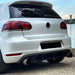 Black blade diffuser for Volkswagen Golf 6 GTI rear bumper aerodynamic styling accessory
