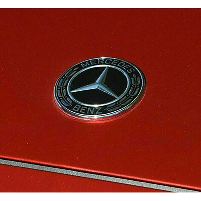Mercedes-Benz logotyp för kylarlock svart/vit svart