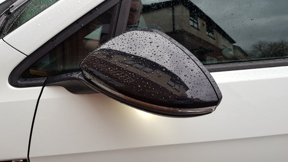 Golf 7/7.5 Mirror täcker blanksvart