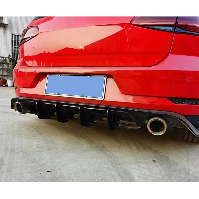 Diffuser til Volkswagen Golf 7.5 blank sort