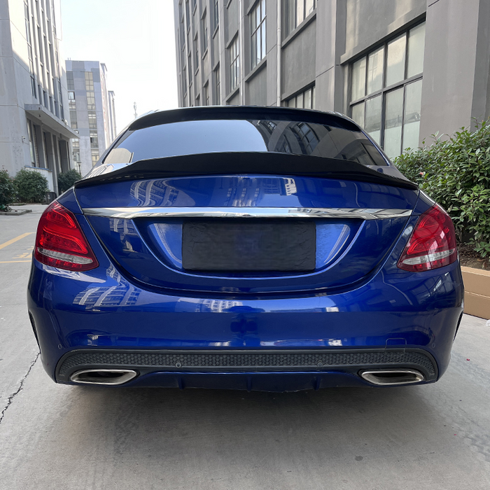 Bag spoiler til Mercedes-Benz C-klasse W205 (2014–2019) PSM Style blank sort