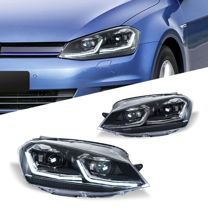 Led forlygter til Golf 7 M. Dynamiske blinklys (2014-2017)