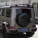 Mercedes G-Class W463 W464 Brabus black rear spoiler bagspoiler on silver SUV