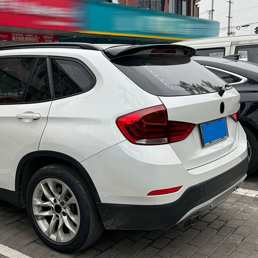 Black bag spoiler for BMW X1 E84 2012-2015 rear trunk spoiler replacement part
