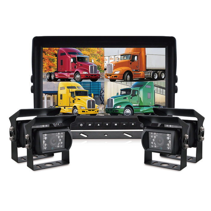 PRO HD Bakkamera KIT med  10'' Monitor + 4 HD Bakkamera
