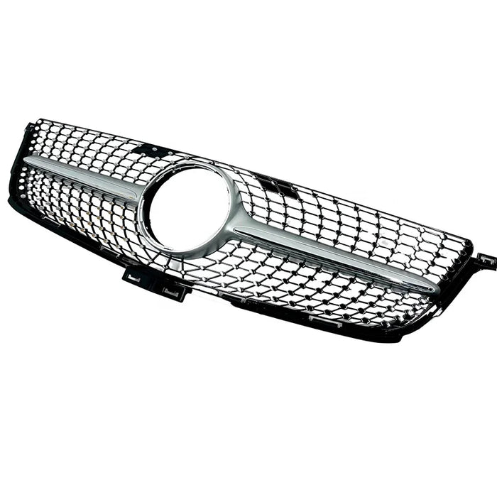 Diamant-Style Frontgrill til Mercedes-Benz ML-Klasse W166 (2013–2015) – Blank Sort