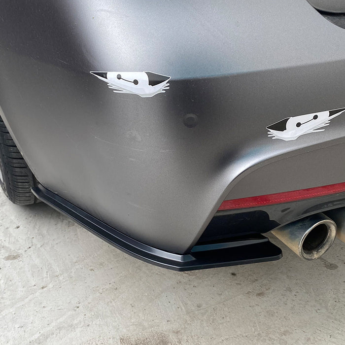 Bagsidesplitter til BMW 3-serie F30 (2012–2018) – Blank Sort