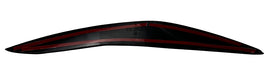 Glossy black eyebrow trim for BMW F10/F11 Prefacelift with red inner detail