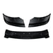 Black glossy frontsplitter kit for BMW F10/F11 facelift 2014-2017 LCI with side and center pieces