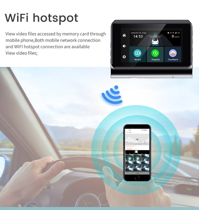 Dual Dashkamera Sæt Pro 4G - 2K Front & 1080P Bagkamera