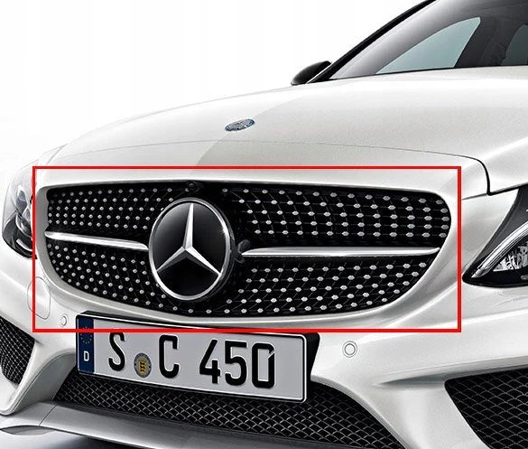 Mercedes C-klasse W205 Diamant grill