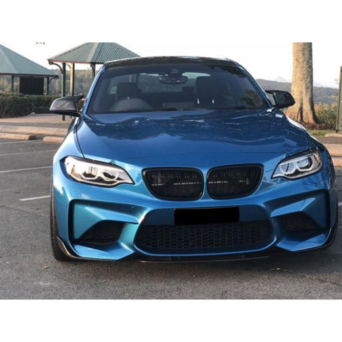 Black gloss eye shadow eyelids for BMW F22 F23 F87 2014-2020 headlights