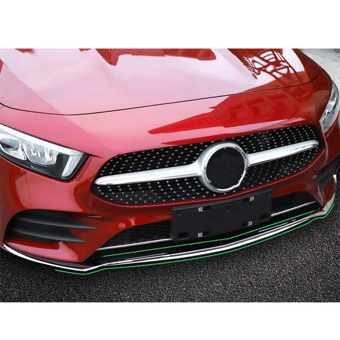Front splitter til Mercedes A-Klasse Sedan A200 W177 – Blank sort