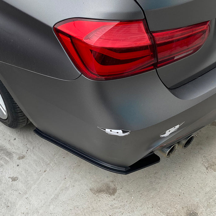 Bagsidesplitter til BMW 3-serie F30 (2012–2018) – Blank Sort