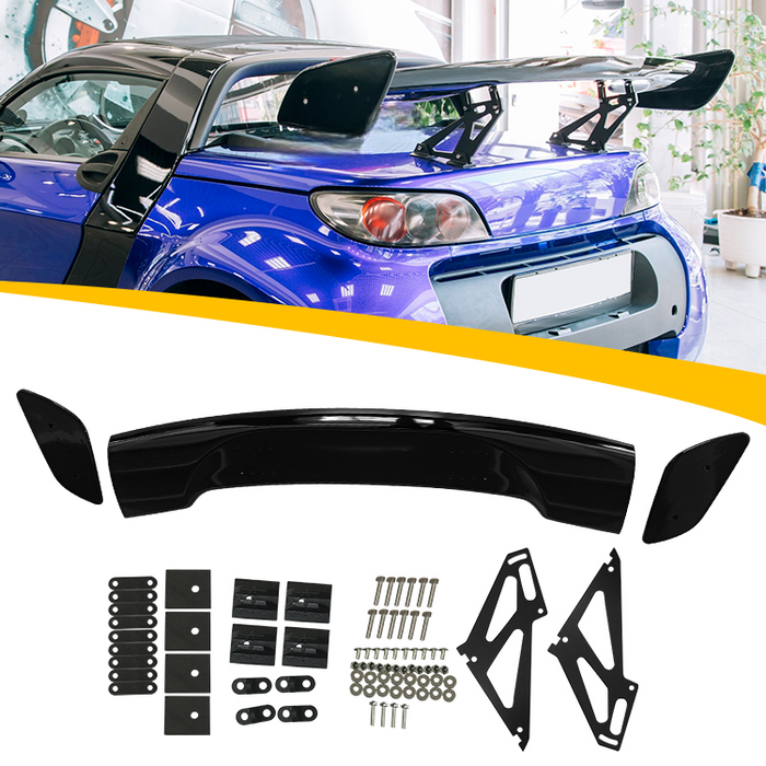 Bag spoiler til Sedan/Coupe blank sort (Universal)