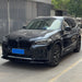 BMW X3 G01 2021-2024 side skirts, black, profile view of aerodynamic styling upgrade