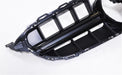AMG E63-Style black front grille for Mercedes W205 C-Class with horizontal slat design