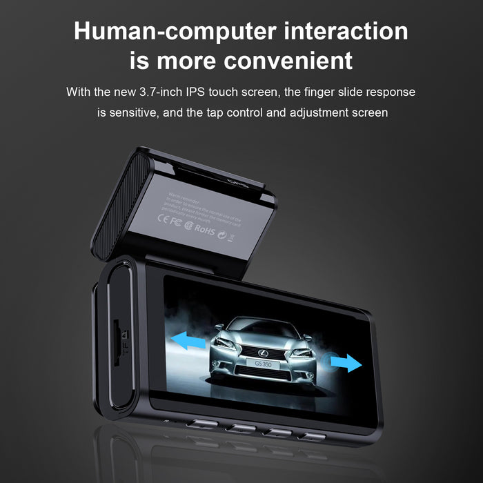Dual Dashkamera Sæt Pro - 2K Front & 1080P bagkamera