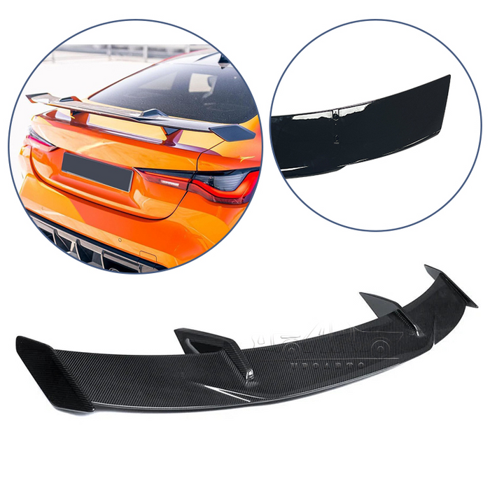 Bag spoiler til Sedan blank sort (Universal)