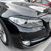 Glossy black eyebrow eyelids for BMW F10/F11 prefacelift headlights