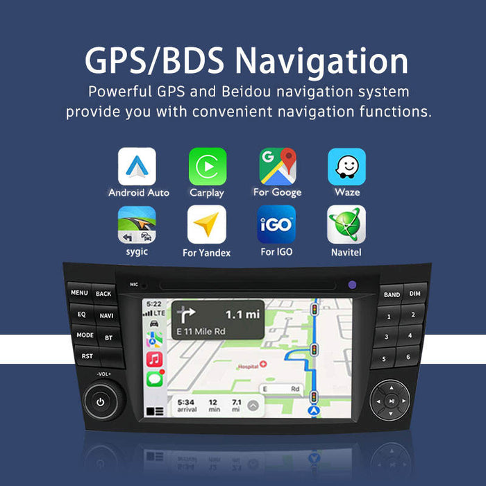 7'' Mercedes CLK/CLS/E/G W209 W211 W219 W463 Android radio