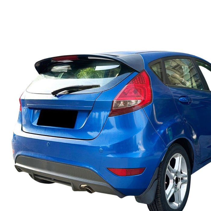 Bagspoiler til Ford Fiesta Mk7 5-dørs (2008–2012) – Med Stoplygte – Blank Sort