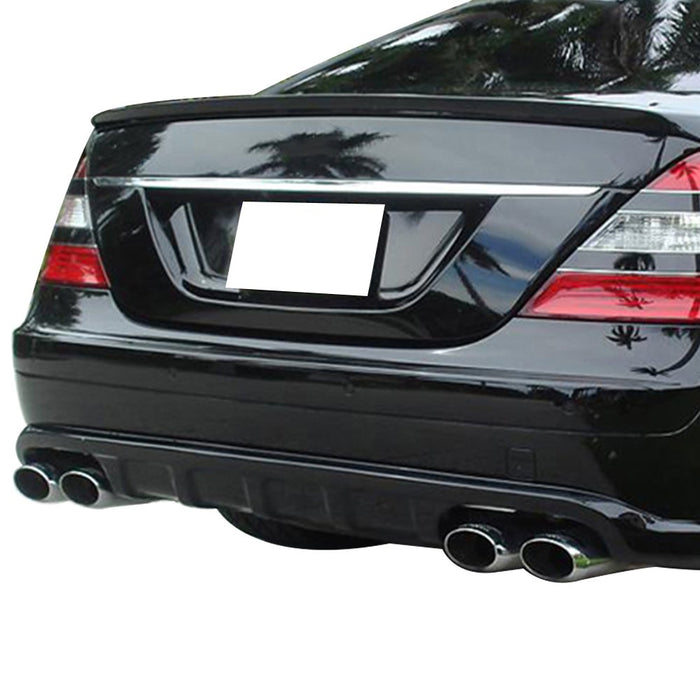 Bagspoiler til Mercedes S-klasse W221 (2005-2013) - Blank Sort