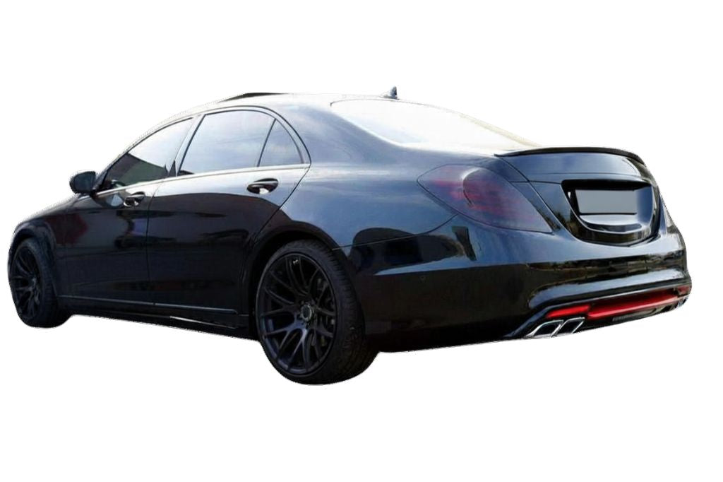 Bagspoiler til Mercedes S-klasse W222 (2013-2017) - Blank Sort