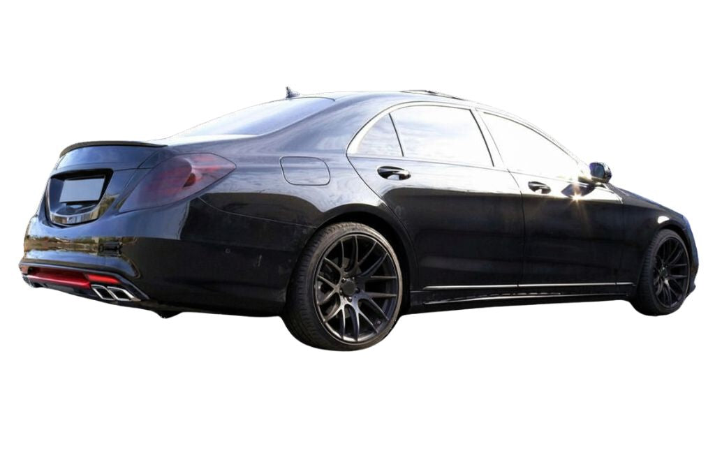 Bagspoiler til Mercedes S-klasse W222 (2013-2017) - Blank Sort