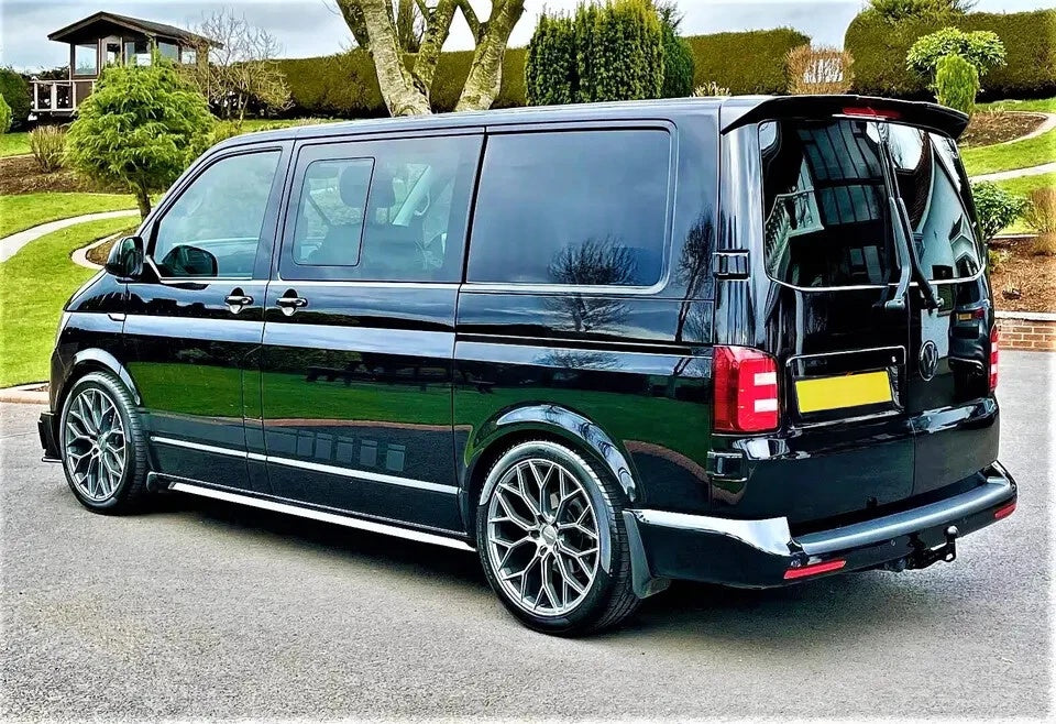 Bagspoiler til Volkswagen Transporter T6 / T6.1 (2016–2024) – Bagdøre Version – Blank Sort