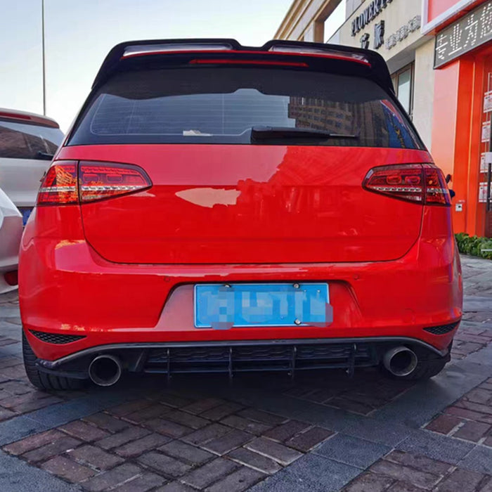 Blade Trim til Bagdiffuser – Golf 7.5 GTI (2017-2020 ) - Blank Sort