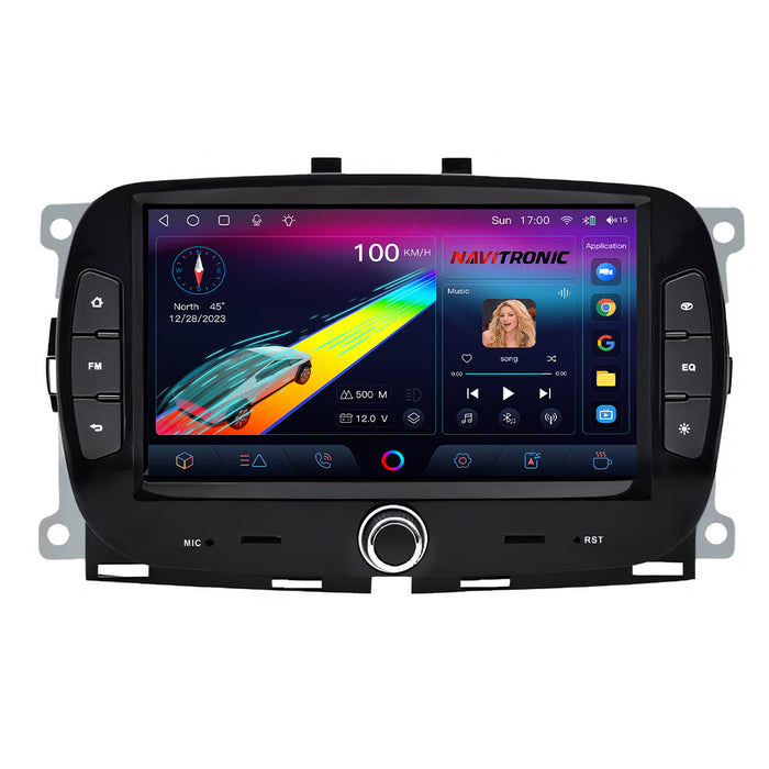 7'' Android Touchsystem til Fiat 500 (2016-2019) med Apple Carplay & Android Auto