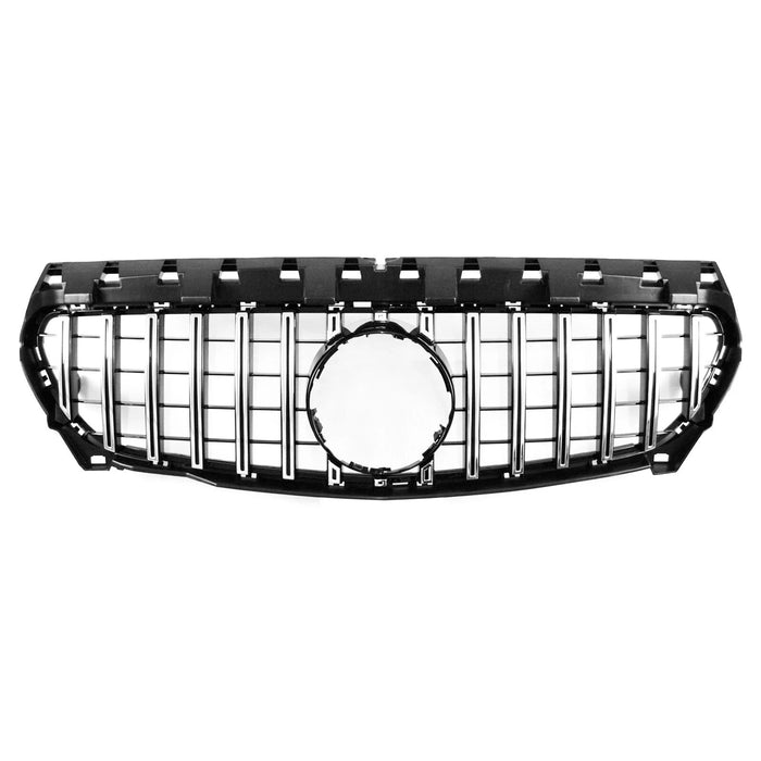Frontgrill til Mercedes CLA W117 (2013-2015) GT-Style - Sølv/Sort