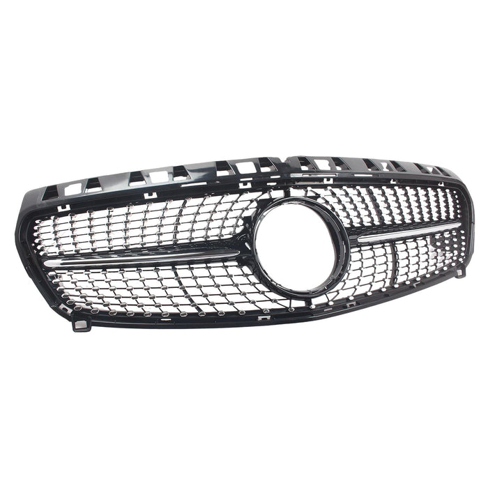 Frontgrill til Mercedes CLA W117 (2013–2015) Diamant-Style - Blank Sort