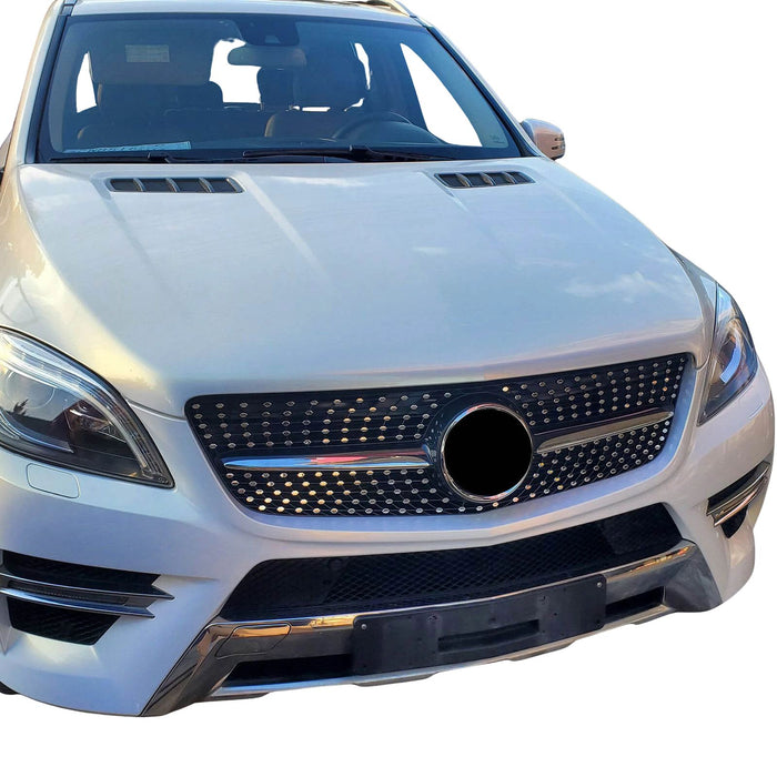 Frontgrill til Mercedes ML W166 (2013-2015) Diamond-Style - Blank Sort