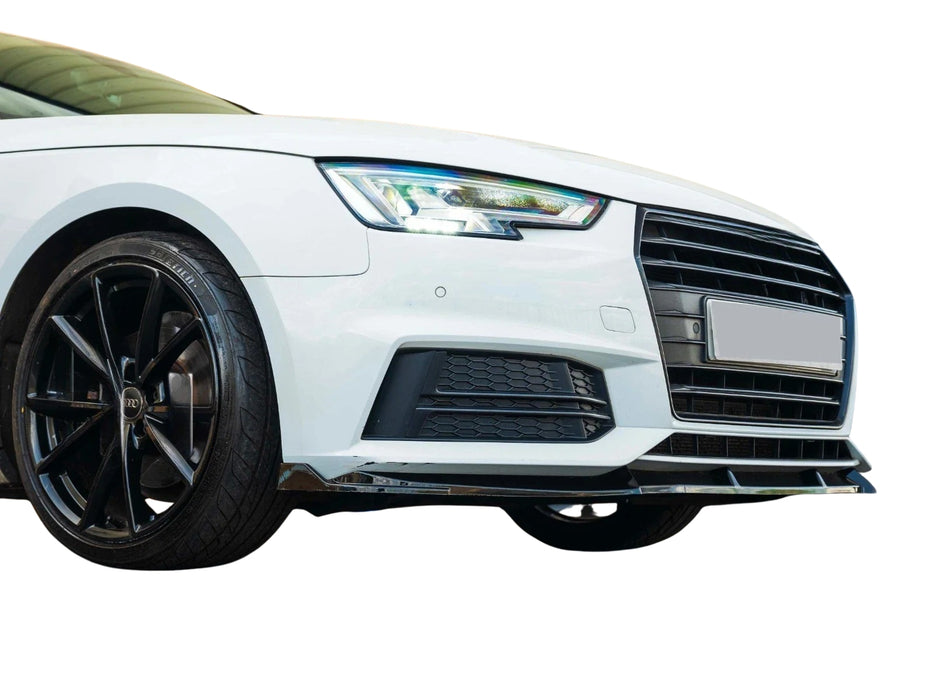 Frontsplitter til Audi A4 B9 (2017-2020) - Blank Sort