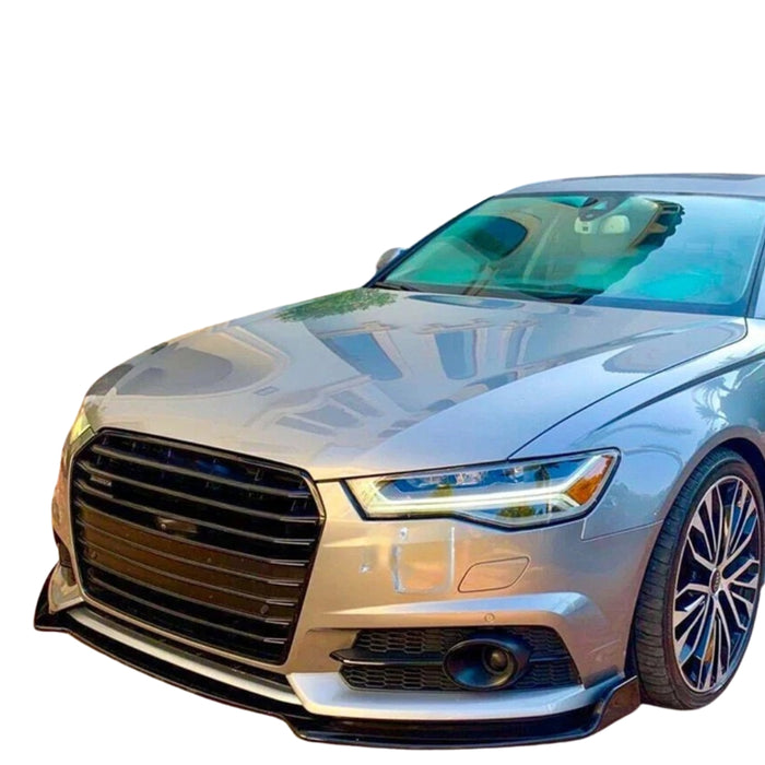 Frontsplitter til Audi A6 4G (Facelift 2014-2017) - Blank Sort