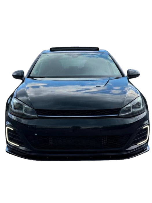 Frontsplitter til Volkwagen Golf 7.5 GTI, GTD, GTE, R-line (2017-2019) - Blank Sort